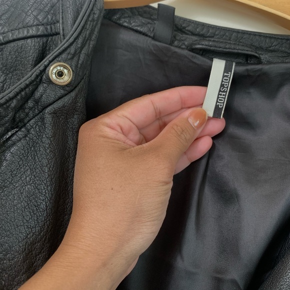 Vintage TOPSHOP LEATHER JACKET - Picture 3 of 3